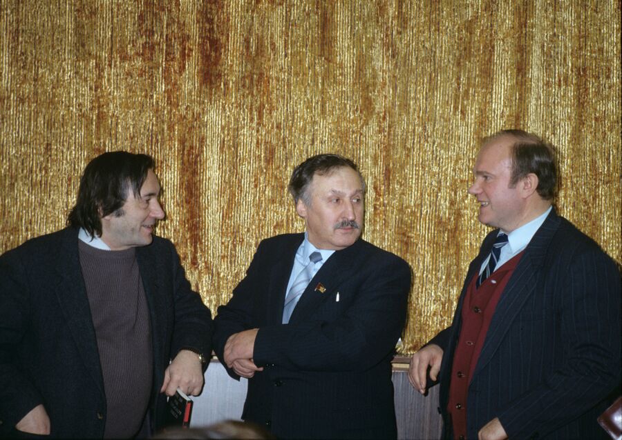 Александр Проханов, Альберт Макашов, Геннадий Зюганов Александр Проханов, Альберт Макашов, Геннадий Зюганов