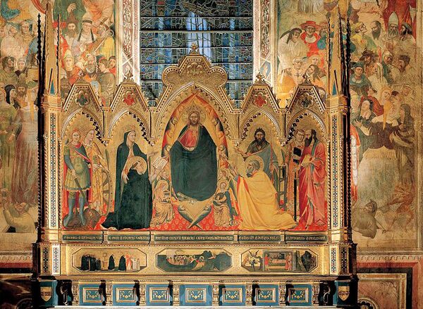 Andrea di Cione Orcagna, Strozzi Altarpiece. 1354-57, Santa Maria Novella, Florence Andrea di Cione Orcagna, Strozzi Altarpiece. 1354-57, Santa Maria Novella, Florence