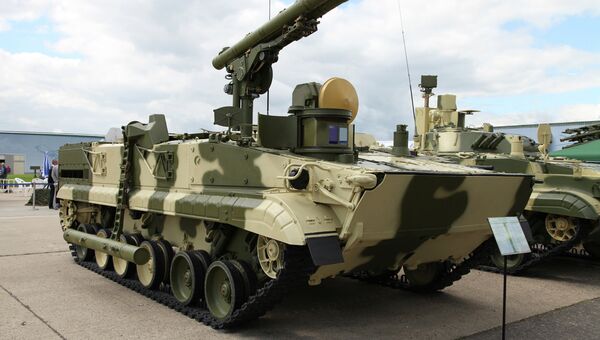 Всепогодный круглосуточный многоцелевой ракетный комплекс Хризантема-С. Архивное фото Всепогодный круглосуточный многоцелевой ракетный комплекс Хризантема-С. Архивное фото