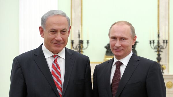 Президент России Владимир Путин и премьер-министр Израиля Биньямин Нетаньяху. Архивное фото Президент России Владимир Путин и премьер-министр Израиля Биньямин Нетаньяху. Архивное фото