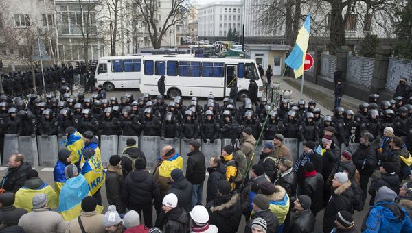 Акции протеста сторонников евроинтеграции Украины. Архивное фото Акции протеста сторонников евроинтеграции Украины. Архивное фото