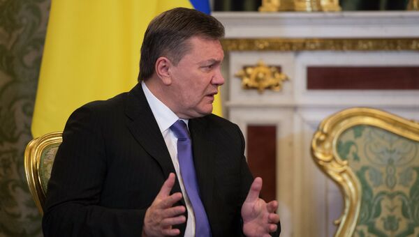 Президент Украины Виктор Янукович во время встречи с президентом России Владимиром Путиным в Кремле, архивное фото Президент Украины Виктор Янукович во время встречи с президентом России Владимиром Путиным в Кремле, архивное фото
