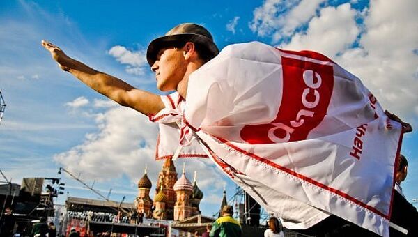 Волонтер dance4life на акции Волонтер dance4life на акции