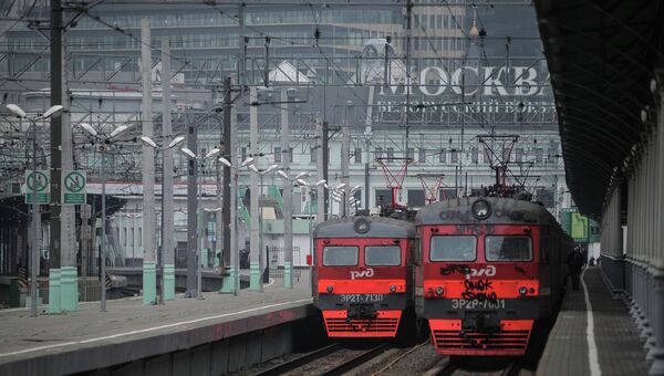 Белорусский вокзал в Москве. Архивное фото Белорусский вокзал в Москве. Архивное фото
