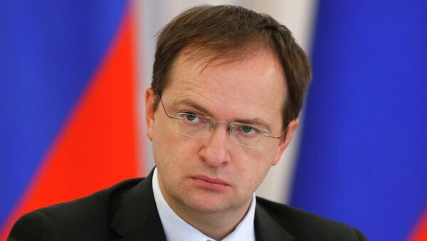 Министр культуры РФ Владимир Мединский, архивное фото Министр культуры РФ Владимир Мединский, архивное фото