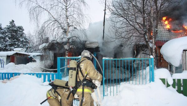 Пожар в ЯНАО, 17.01.2014 Пожар в ЯНАО, 17.01.2014