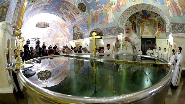 Освящение воды в Крещенский сочельник