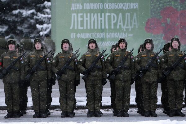 Репетиция парада в честь 70-летия освобождения Ленинграда от фашистской блокады Репетиция парада в честь 70-летия освобождения Ленинграда от фашистской блокады