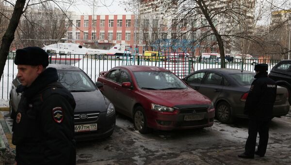 Стрельба в московской школе. Архивное фото Стрельба в московской школе. Архивное фото