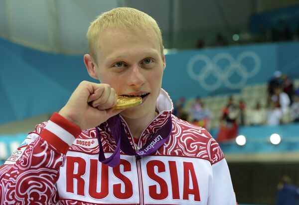 Россиянин Илья Захаров, занявший первое место в прыжках в воду с 3-метрового трамплина Россиянин Илья Захаров, занявший первое место в прыжках в воду с 3-метрового трамплина
