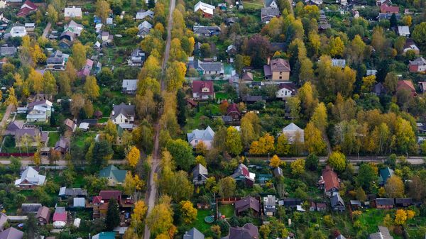 Вид на дачный поселок Вид на дачный поселок