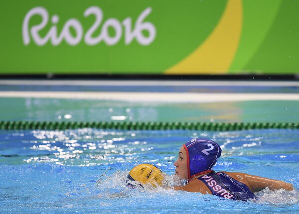 Игрок женской сборной России по водному поло Надежда Глызина Игрок женской сборной России по водному поло Надежда Глызина