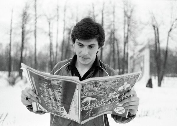 Вратарь сборной команды СССР по футболу Ринат Дасаев (1983 год) Вратарь сборной команды СССР по футболу Ринат Дасаев (1983 год)