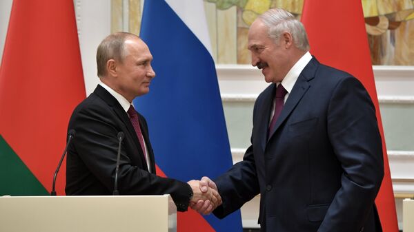 Владимир Путин и Александр Лукашенко Владимир Путин и Александр Лукашенко