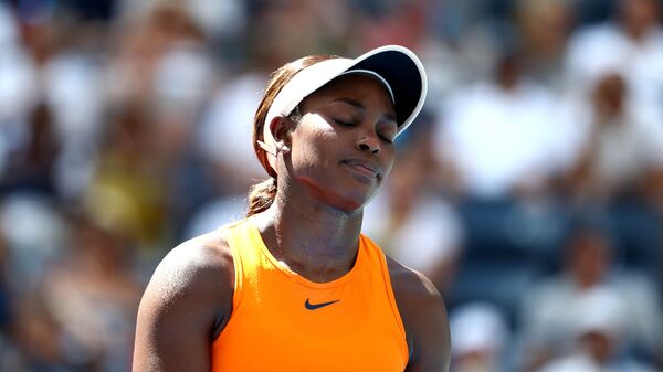 Американская теннисистка Слоан Стивенс на US Open Американская теннисистка Слоан Стивенс на US Open