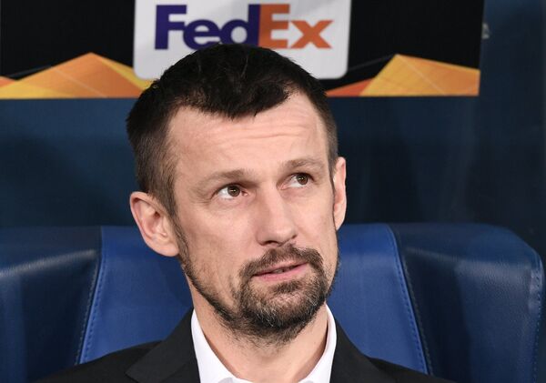 Главный тренер Зенита Сергей Семак Главный тренер Зенита Сергей Семак