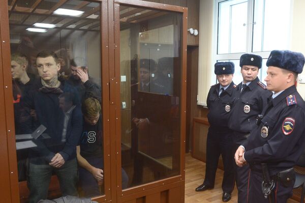 Павел Мамаев и Александр Кокорин (слева направо на первом плане) Павел Мамаев и Александр Кокорин (слева направо на первом плане)