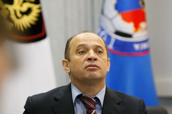 Президент Российской футбольной премьер-лиги (РФПЛ) Сергей Прядкин Президент Российской футбольной премьер-лиги (РФПЛ) Сергей Прядкин