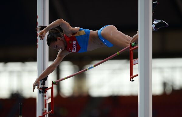 Российская спортсменка Елена Исинбаева Российская спортсменка Елена Исинбаева