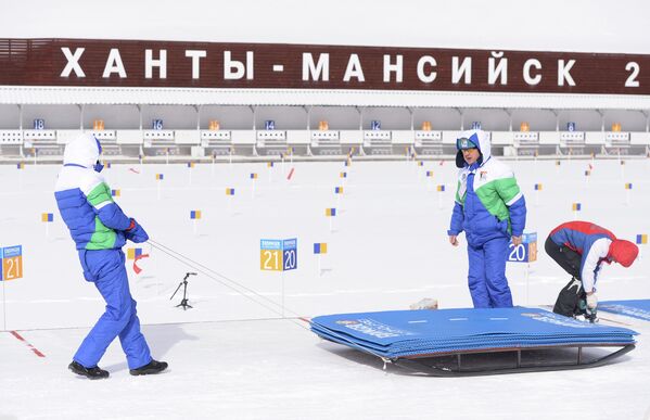 Биатлон. IX этап Кубка мира. Женщины. Масс-старт Биатлон. IX этап Кубка мира. Женщины. Масс-старт