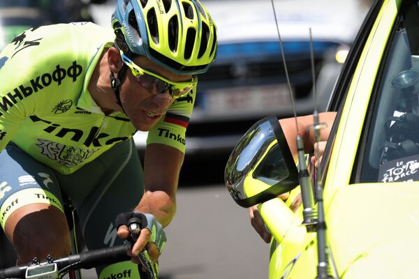 Велогонщик Tinkoff Альберто Контадор Велогонщик Tinkoff Альберто Контадор