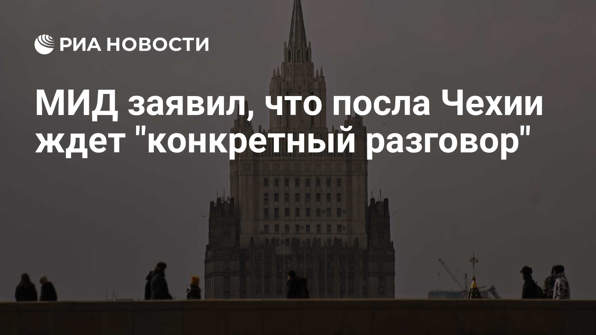 МИД заявил, что посол Чехии ждет «конкретный разговор»